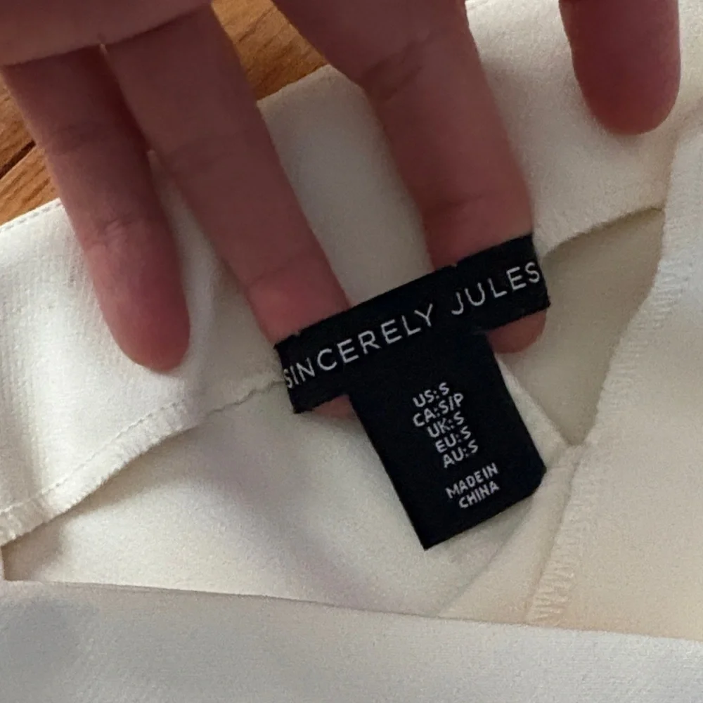 Sincerely Jules Cream Wide Leg Jumpsuit - Picture 3 of 9